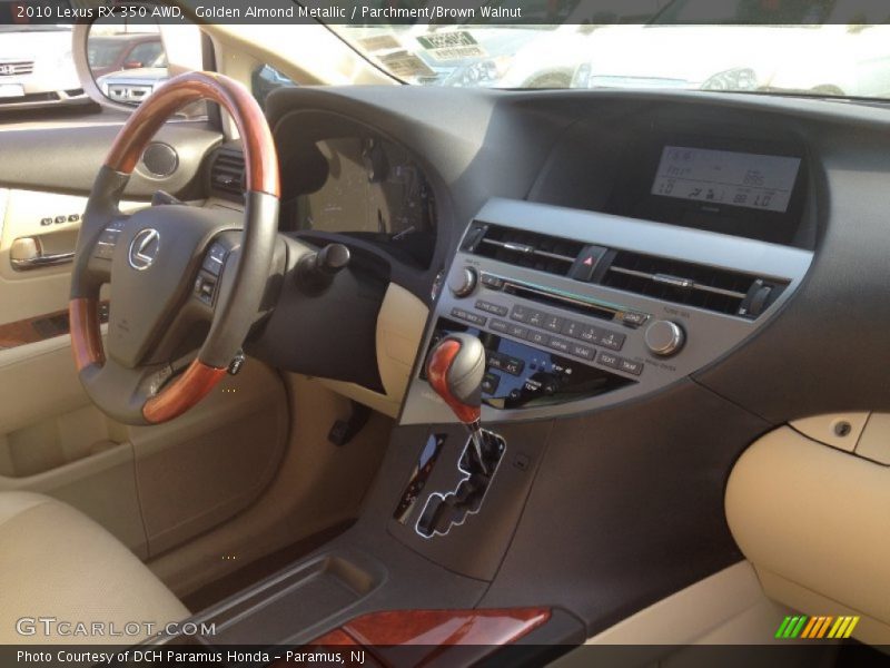 Golden Almond Metallic / Parchment/Brown Walnut 2010 Lexus RX 350 AWD