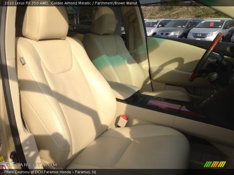 Golden Almond Metallic / Parchment/Brown Walnut 2010 Lexus RX 350 AWD