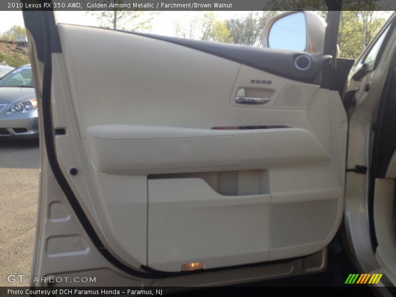 Golden Almond Metallic / Parchment/Brown Walnut 2010 Lexus RX 350 AWD