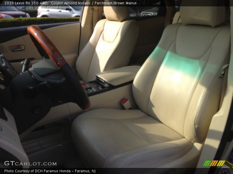 Golden Almond Metallic / Parchment/Brown Walnut 2010 Lexus RX 350 AWD
