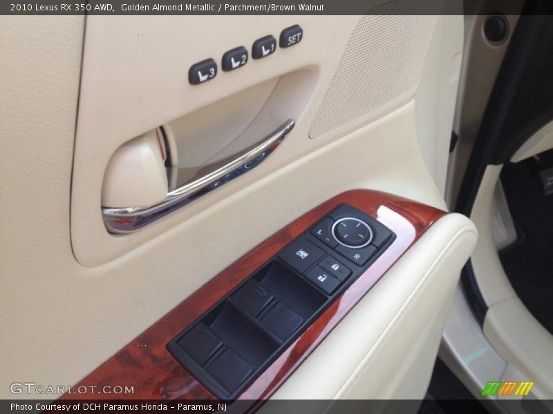 Golden Almond Metallic / Parchment/Brown Walnut 2010 Lexus RX 350 AWD