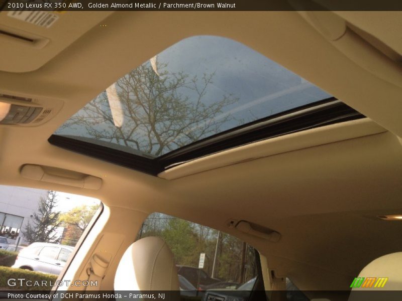 Golden Almond Metallic / Parchment/Brown Walnut 2010 Lexus RX 350 AWD