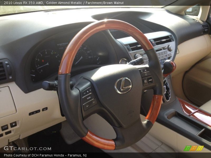 Golden Almond Metallic / Parchment/Brown Walnut 2010 Lexus RX 350 AWD