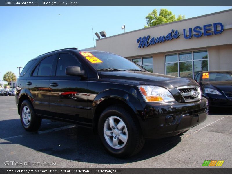 Midnight Blue / Beige 2009 Kia Sorento LX