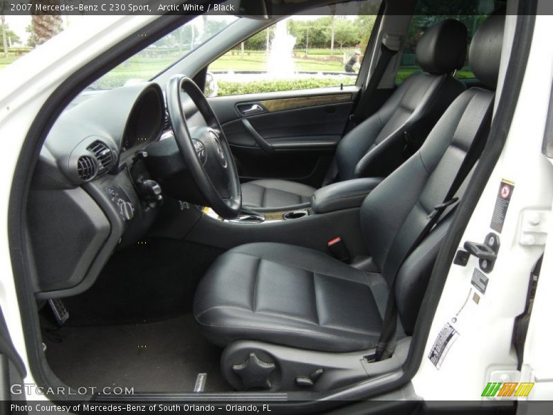 Arctic White / Black 2007 Mercedes-Benz C 230 Sport