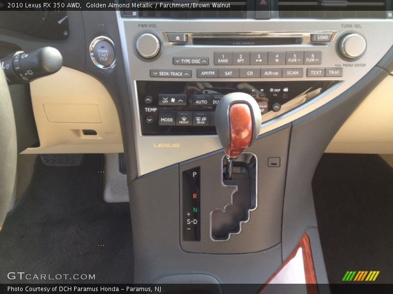 Golden Almond Metallic / Parchment/Brown Walnut 2010 Lexus RX 350 AWD