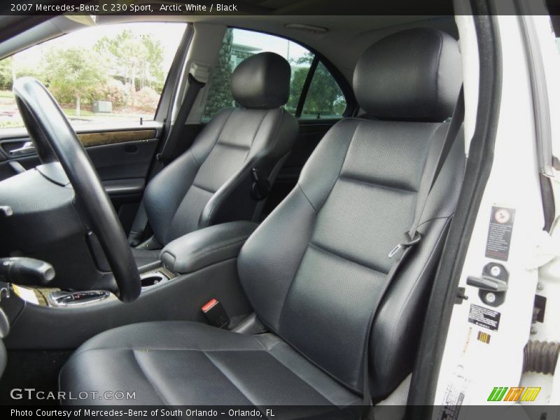 Arctic White / Black 2007 Mercedes-Benz C 230 Sport