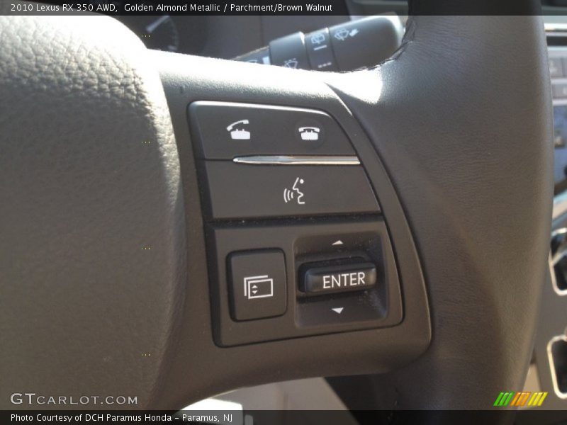 Golden Almond Metallic / Parchment/Brown Walnut 2010 Lexus RX 350 AWD