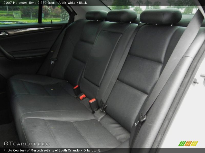 Arctic White / Black 2007 Mercedes-Benz C 230 Sport