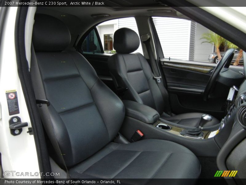 Arctic White / Black 2007 Mercedes-Benz C 230 Sport