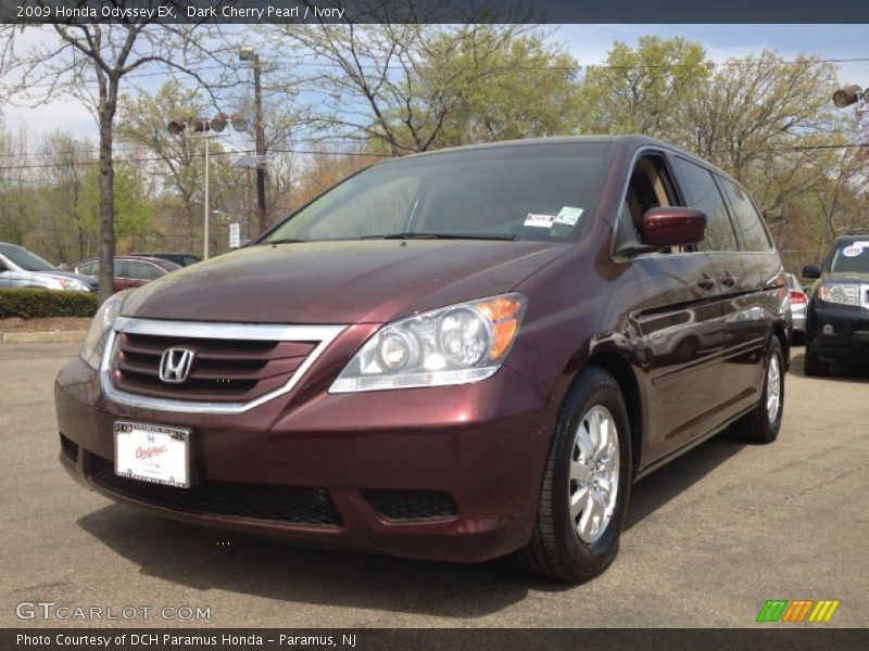 Dark Cherry Pearl / Ivory 2009 Honda Odyssey EX