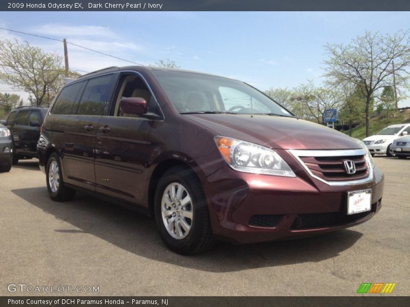 Dark Cherry Pearl / Ivory 2009 Honda Odyssey EX
