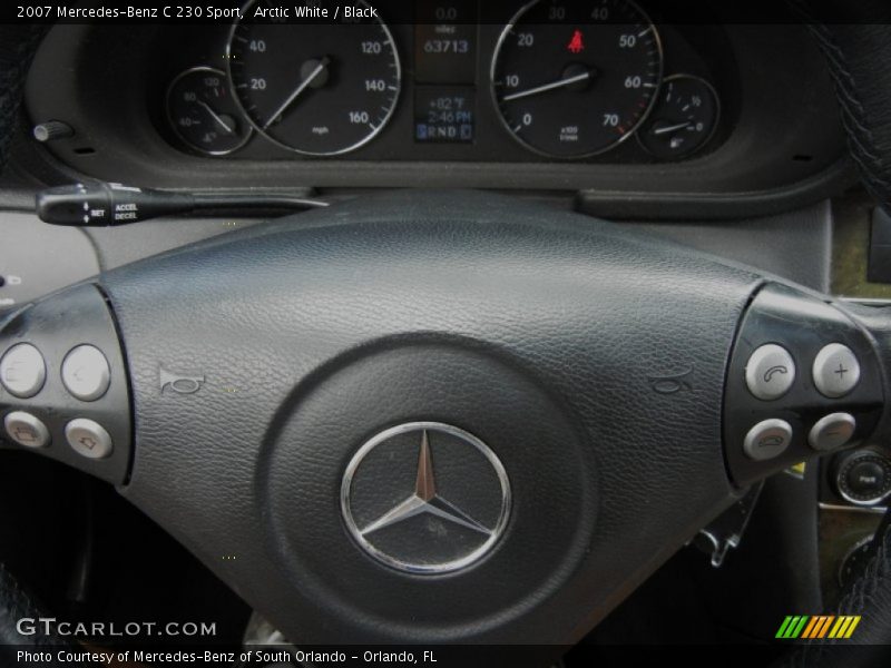 Arctic White / Black 2007 Mercedes-Benz C 230 Sport