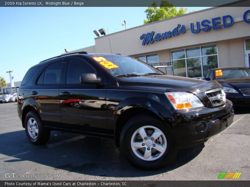 Midnight Blue / Beige 2009 Kia Sorento LX
