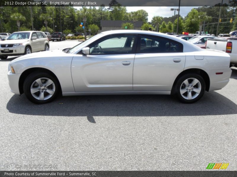 Bright Silver Metallic / Black 2012 Dodge Charger SE