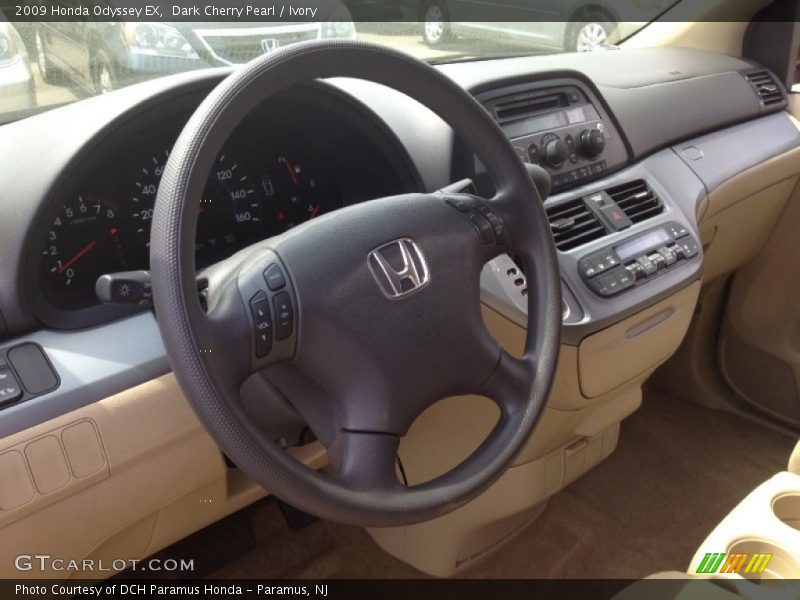 Dark Cherry Pearl / Ivory 2009 Honda Odyssey EX
