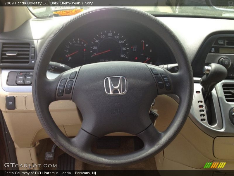 Dark Cherry Pearl / Ivory 2009 Honda Odyssey EX