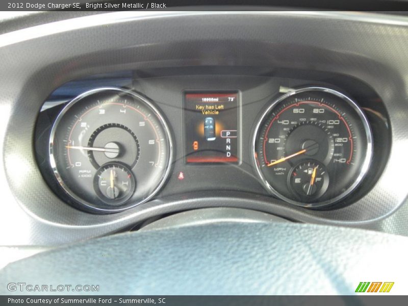 Bright Silver Metallic / Black 2012 Dodge Charger SE