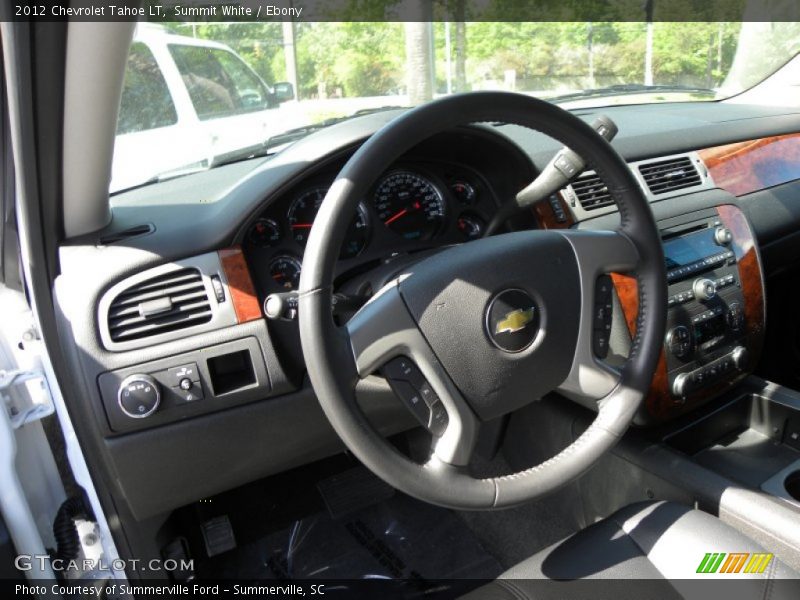 Summit White / Ebony 2012 Chevrolet Tahoe LT