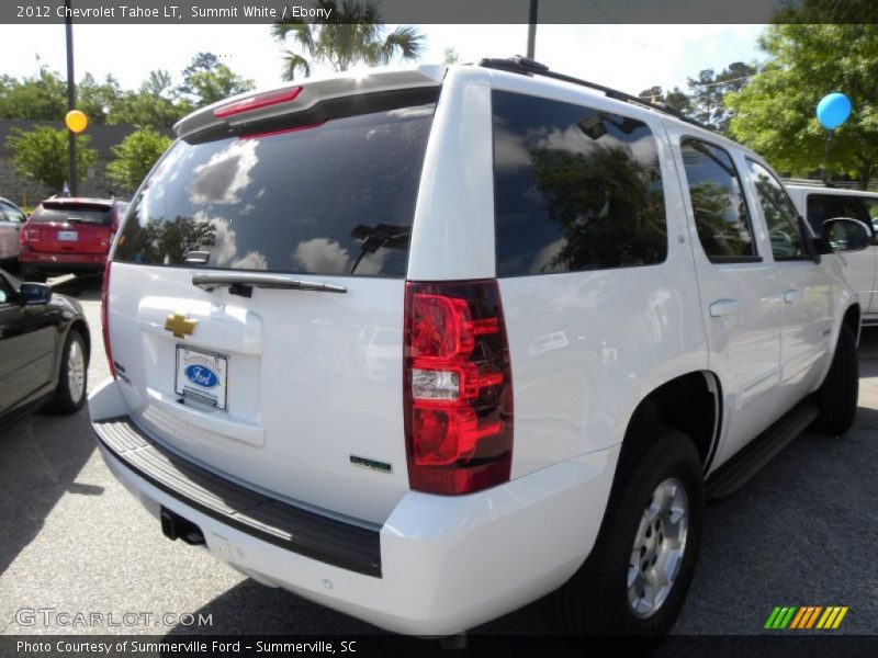 Summit White / Ebony 2012 Chevrolet Tahoe LT