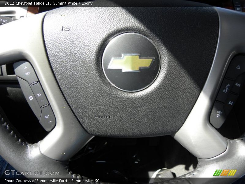 Summit White / Ebony 2012 Chevrolet Tahoe LT