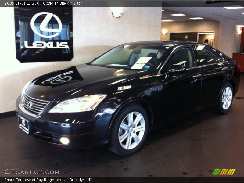 Obsidian Black / Black 2009 Lexus ES 350