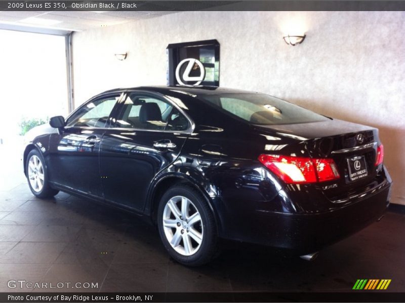 Obsidian Black / Black 2009 Lexus ES 350