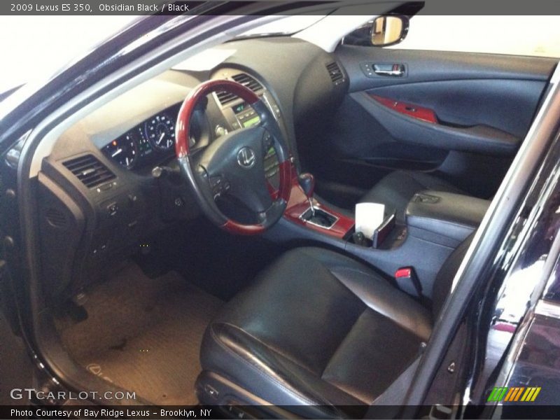 Obsidian Black / Black 2009 Lexus ES 350