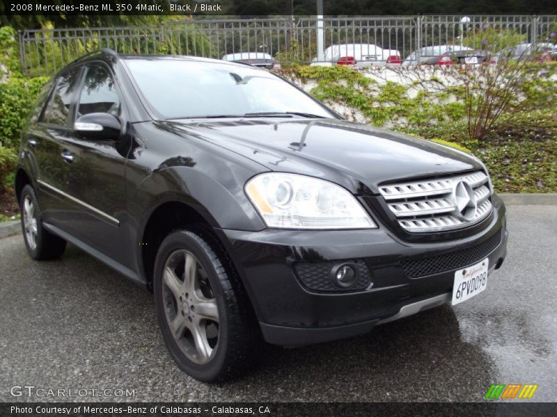 Black / Black 2008 Mercedes-Benz ML 350 4Matic
