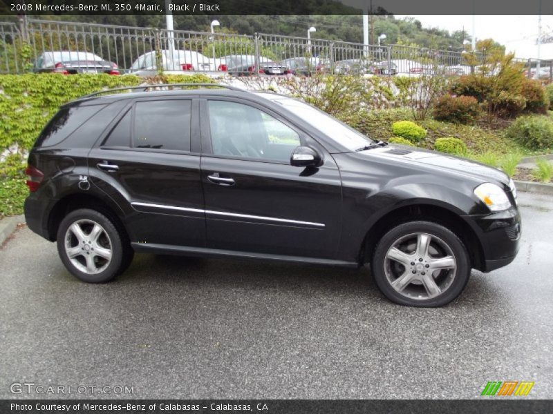 Black / Black 2008 Mercedes-Benz ML 350 4Matic