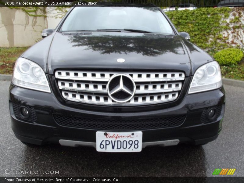 Black / Black 2008 Mercedes-Benz ML 350 4Matic