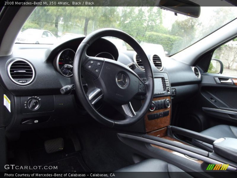 Black / Black 2008 Mercedes-Benz ML 350 4Matic