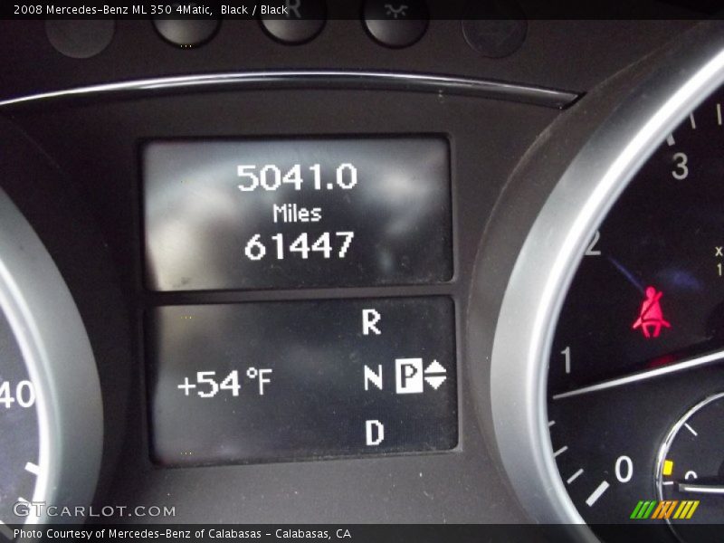 Black / Black 2008 Mercedes-Benz ML 350 4Matic