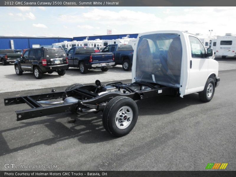  2012 Savana Cutaway 3500 Chassis Summit White