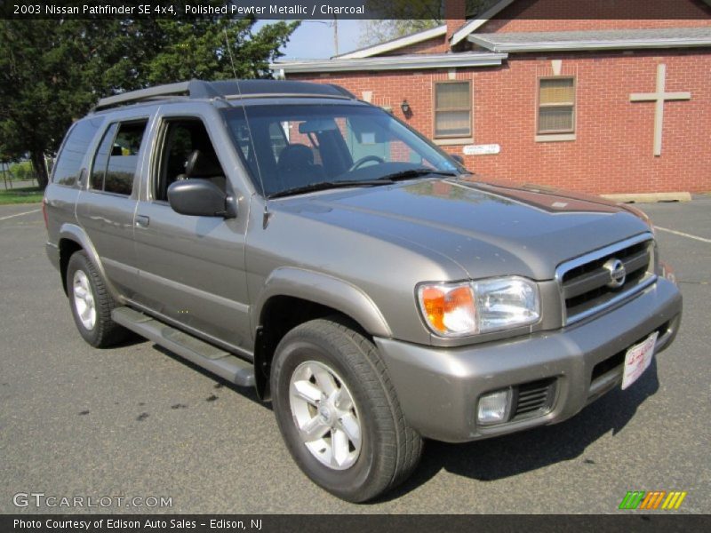 Polished Pewter Metallic / Charcoal 2003 Nissan Pathfinder SE 4x4