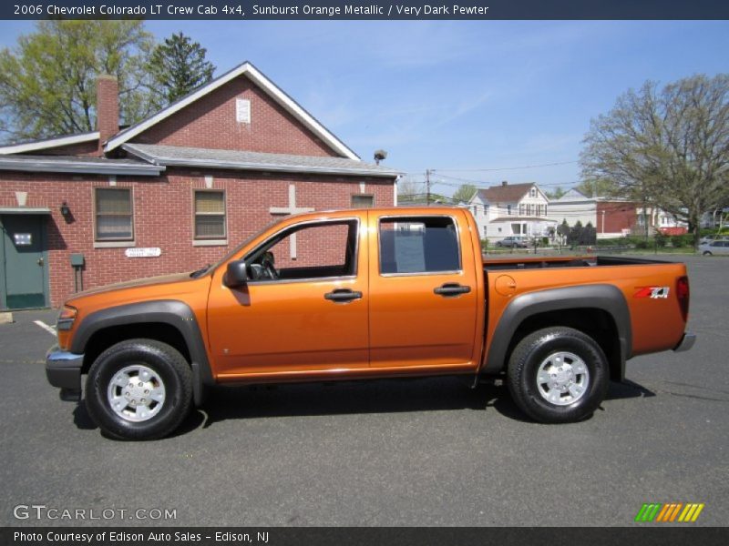 Sunburst Orange Metallic / Very Dark Pewter 2006 Chevrolet Colorado LT Crew Cab 4x4