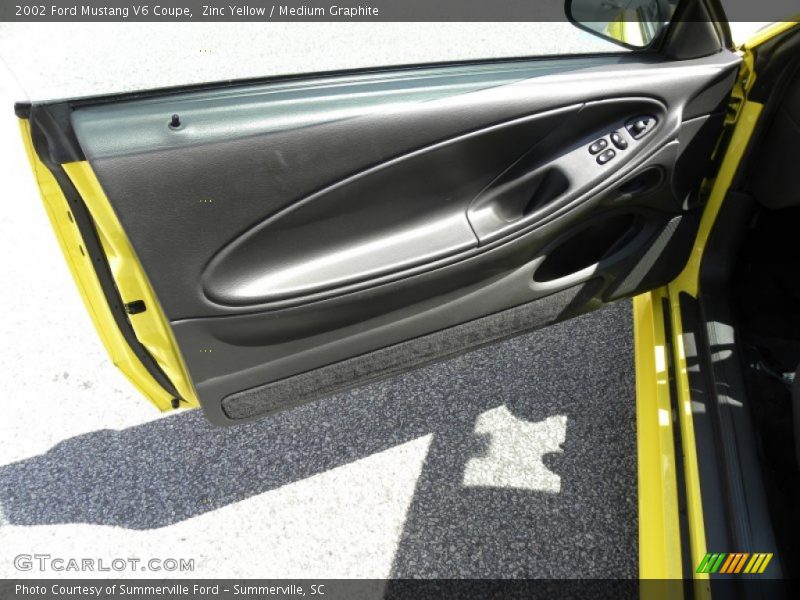 Zinc Yellow / Medium Graphite 2002 Ford Mustang V6 Coupe