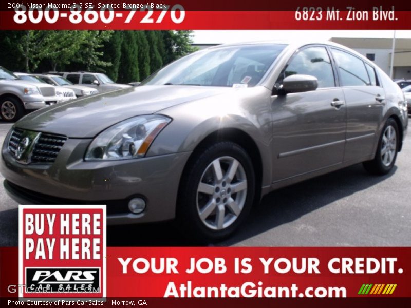 Spirited Bronze / Black 2004 Nissan Maxima 3.5 SE