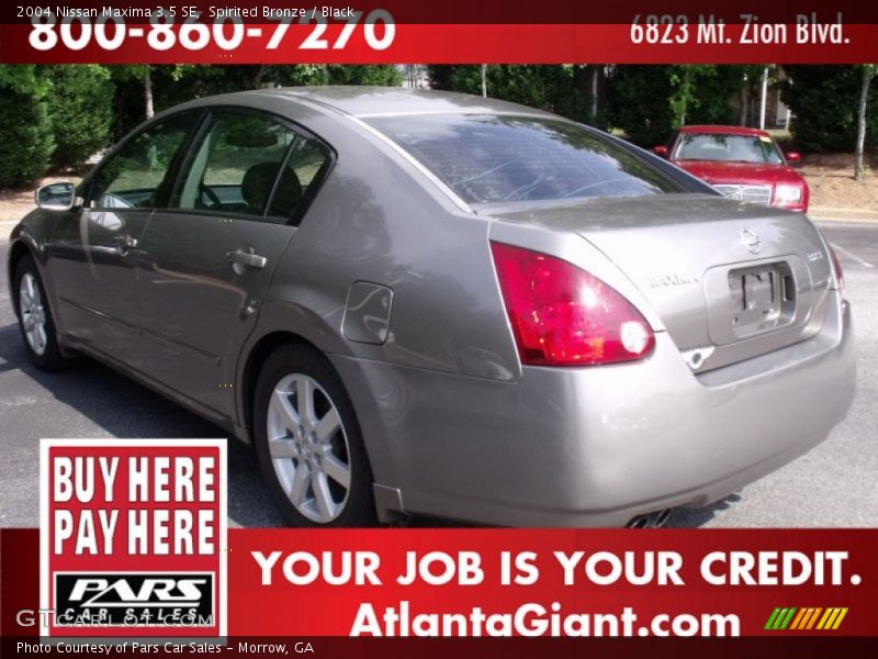 Spirited Bronze / Black 2004 Nissan Maxima 3.5 SE
