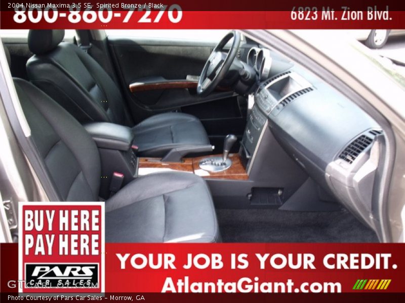 Spirited Bronze / Black 2004 Nissan Maxima 3.5 SE