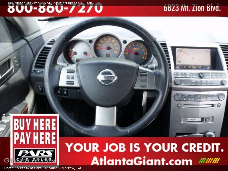 Spirited Bronze / Black 2004 Nissan Maxima 3.5 SE
