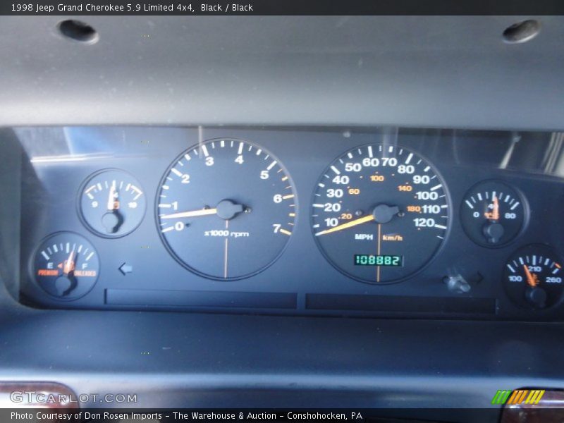 Black / Black 1998 Jeep Grand Cherokee 5.9 Limited 4x4