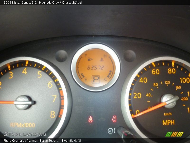 Magnetic Gray / Charcoal/Steel 2008 Nissan Sentra 2.0