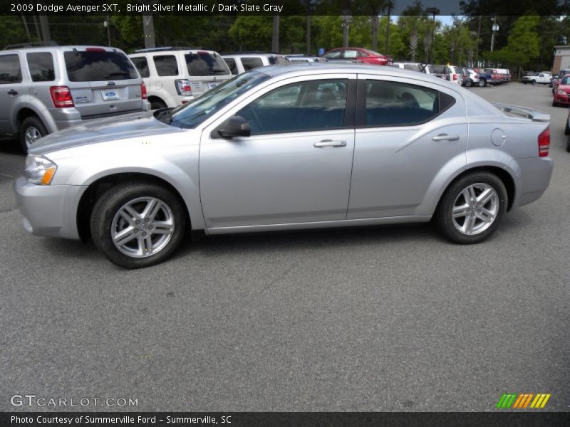 Bright Silver Metallic / Dark Slate Gray 2009 Dodge Avenger SXT