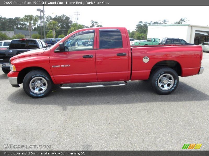 Flame Red / Dark Slate Gray 2005 Dodge Ram 1500 SLT Quad Cab