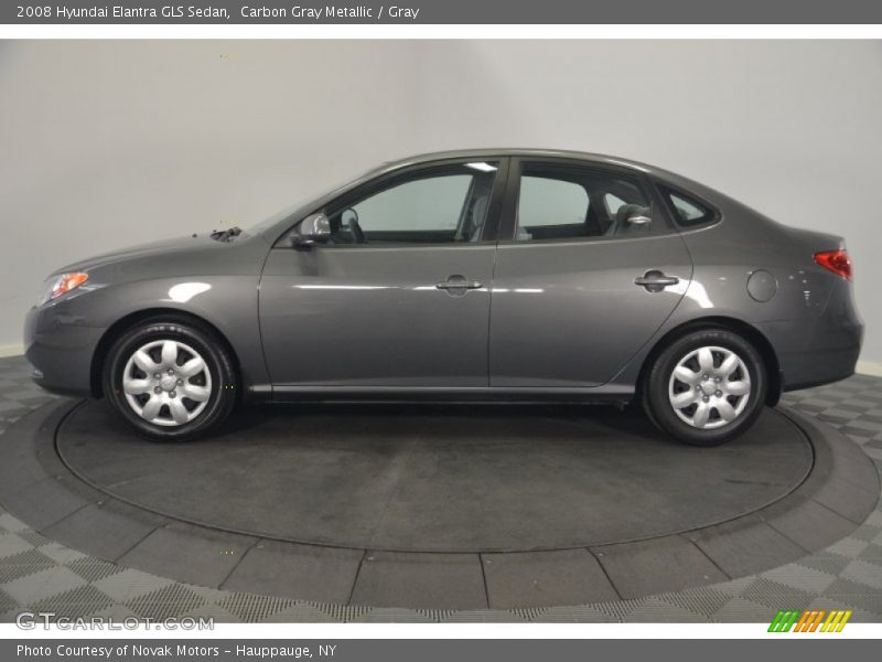 Carbon Gray Metallic / Gray 2008 Hyundai Elantra GLS Sedan