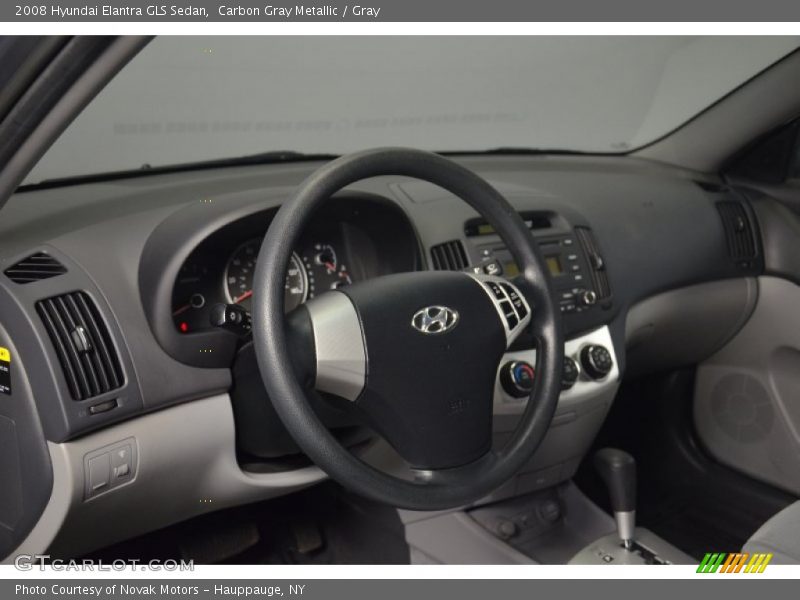 Carbon Gray Metallic / Gray 2008 Hyundai Elantra GLS Sedan