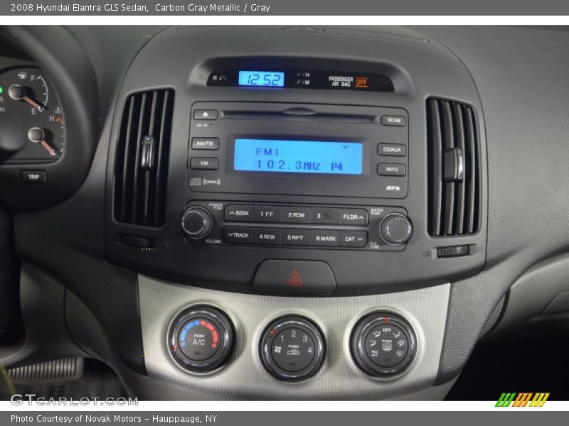 Carbon Gray Metallic / Gray 2008 Hyundai Elantra GLS Sedan