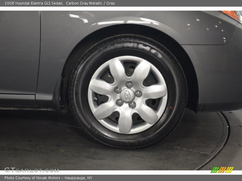 Carbon Gray Metallic / Gray 2008 Hyundai Elantra GLS Sedan