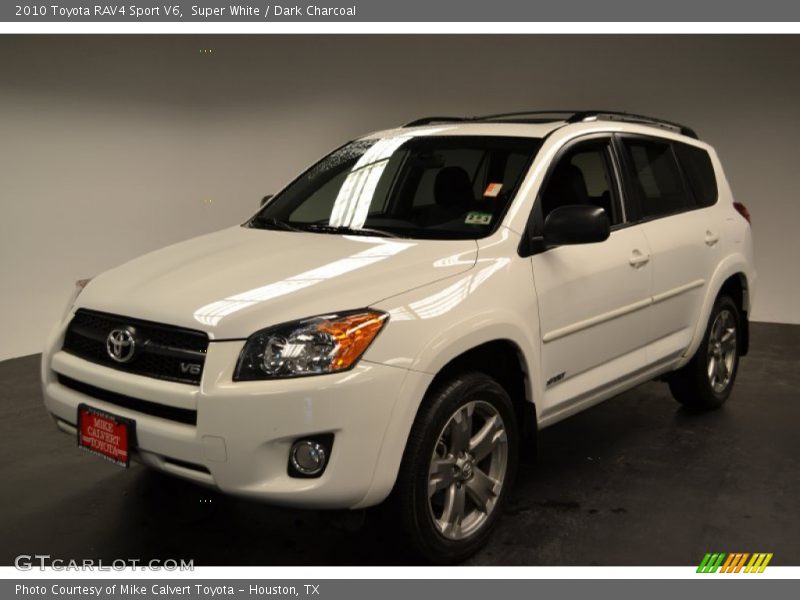 Super White / Dark Charcoal 2010 Toyota RAV4 Sport V6